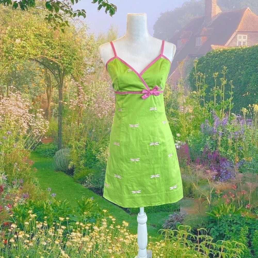 Y2k Lilly Pulitzer dragonfly dress